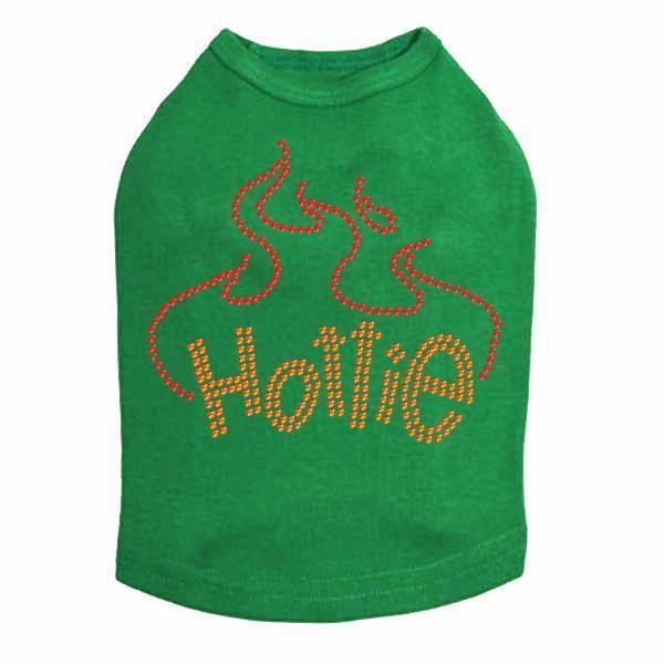 Hottie Rhinestone Dog Tank