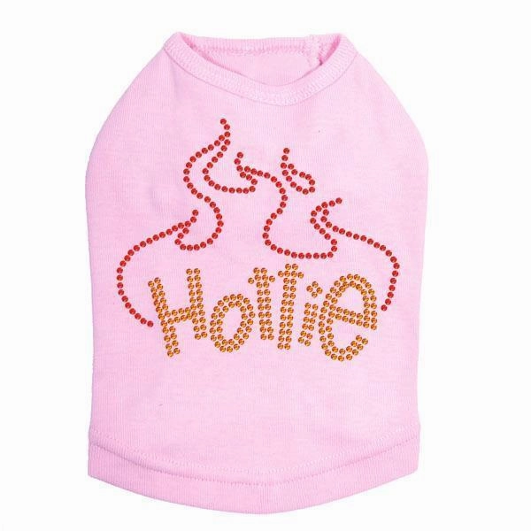 Hottie Rhinestone Dog Tank
