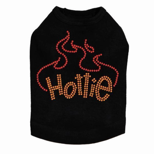 Hottie Rhinestone Dog Tank