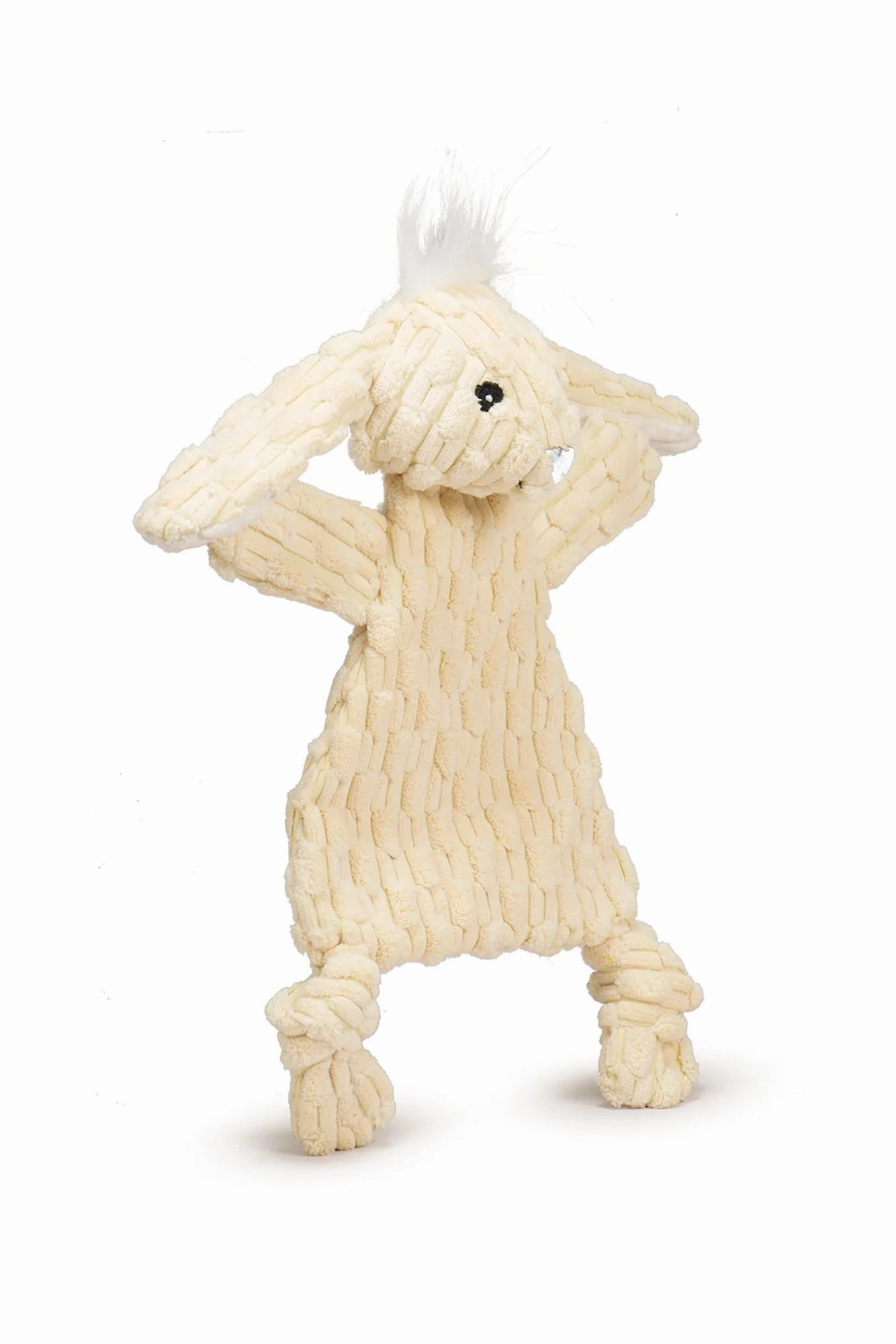 HuggleFlatties Bobbi Bunny Plush Dog Toy