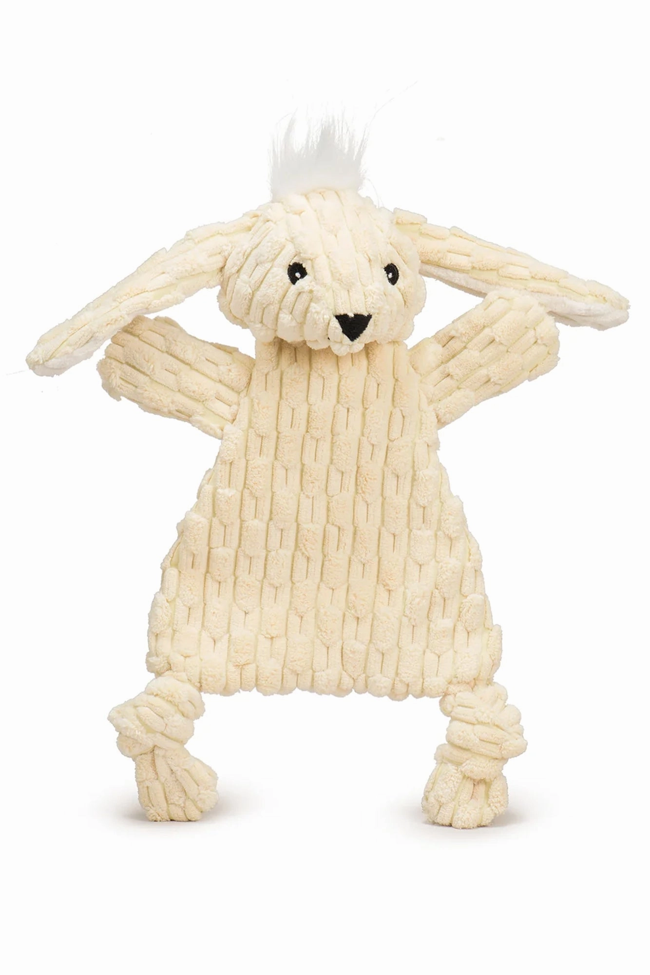 HuggleFlatties Bobbi Bunny Plush Dog Toy