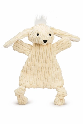 HuggleFlatties Bobbi Bunny Plush Dog Toy