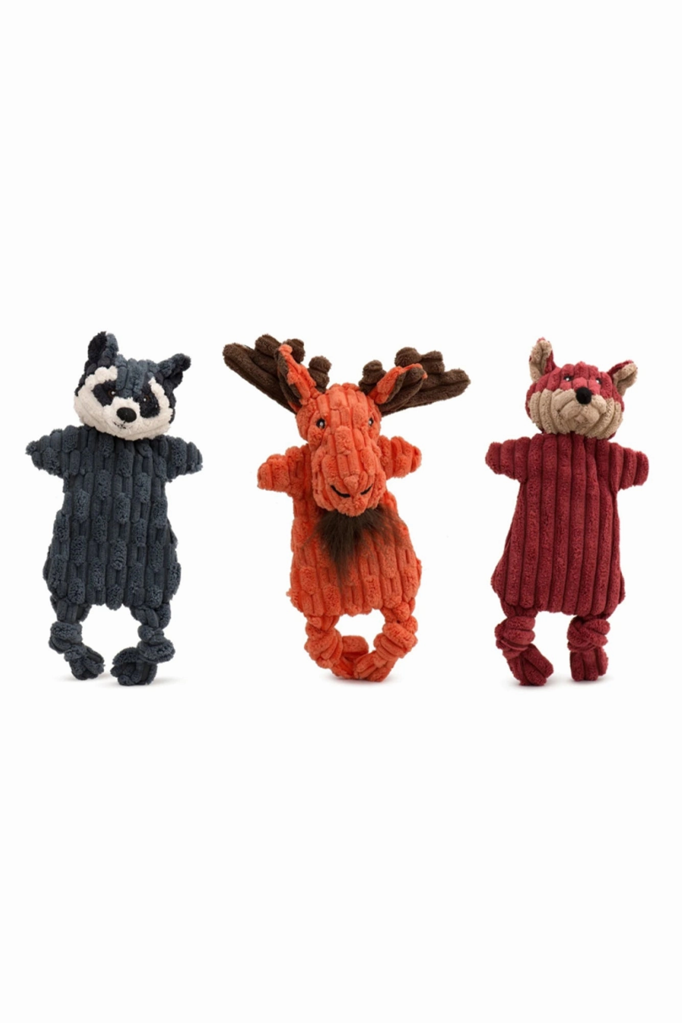 HuggleFlatties Woodland Plush Dog Toys