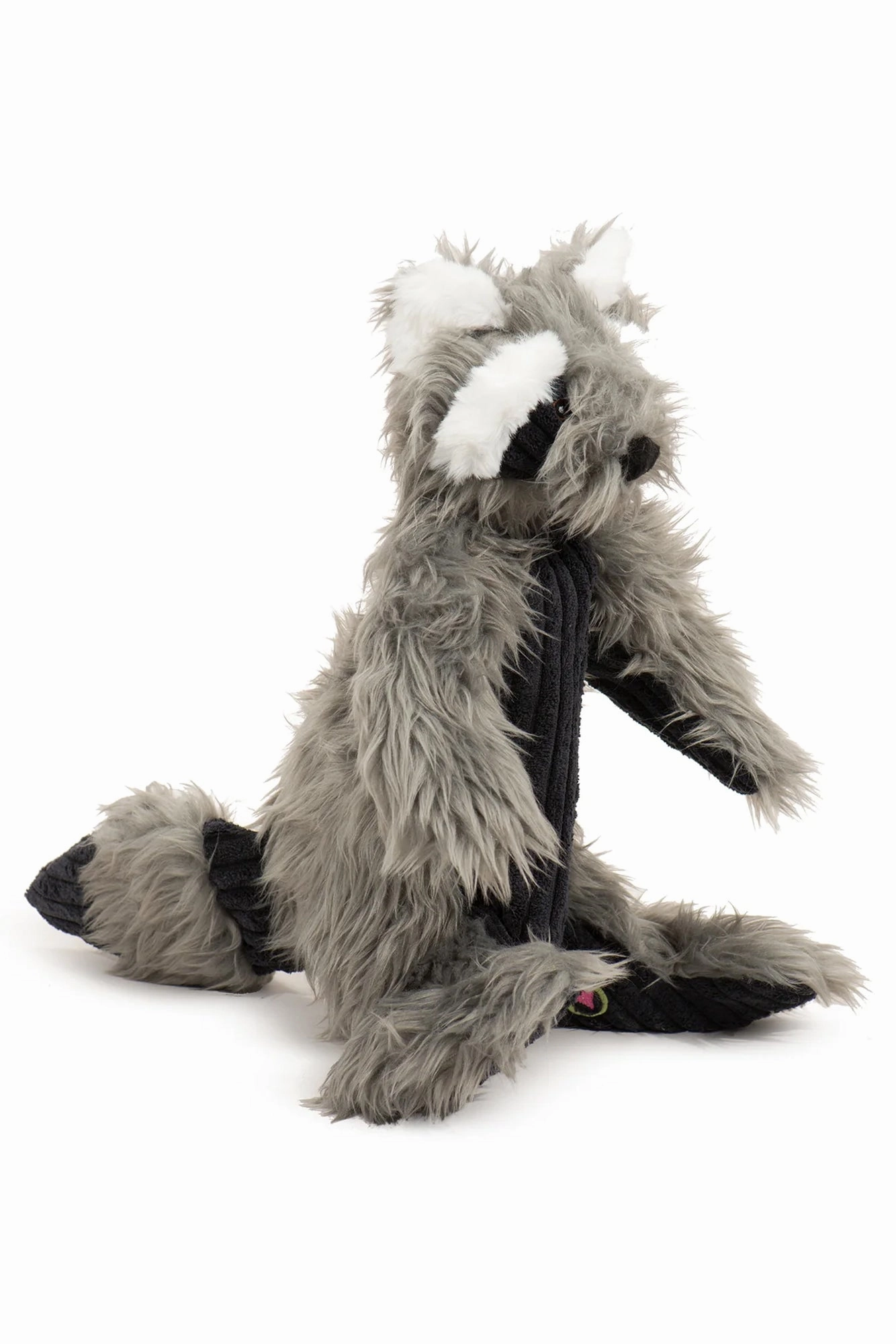 HuggleHounds X-Brace Redwood Raccoon Rope Dog Toy