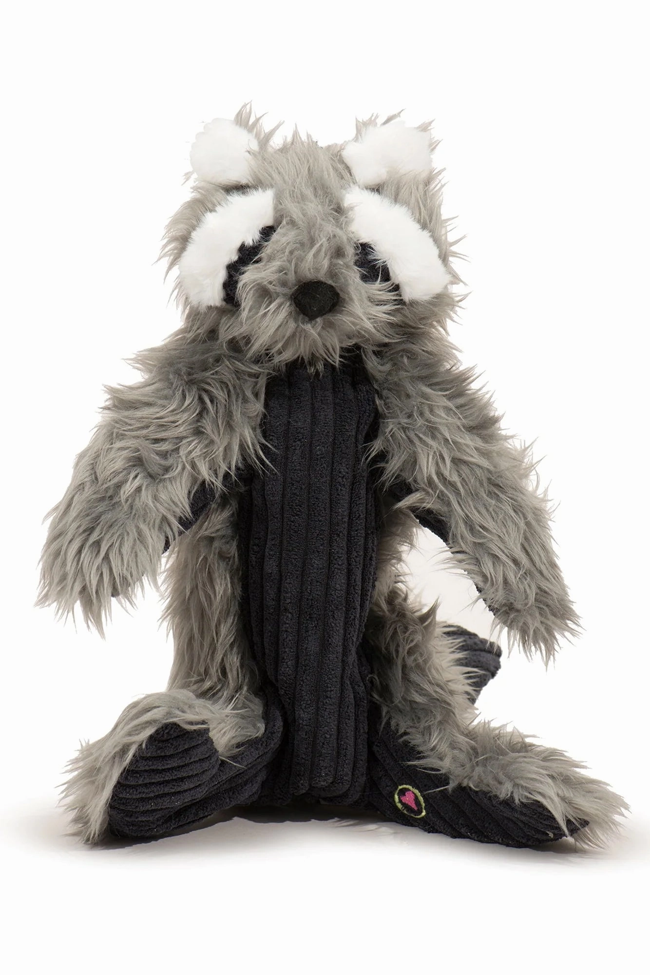 HuggleHounds X-Brace Redwood Raccoon Rope Dog Toy