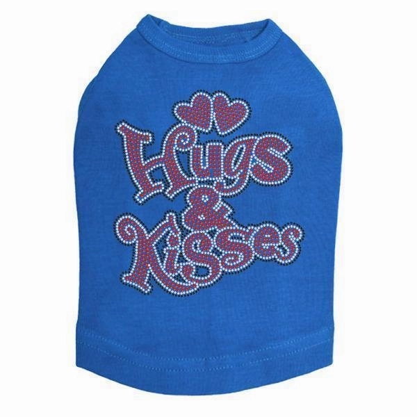 Hugs And Kisses Rhinestone Dog Tank
