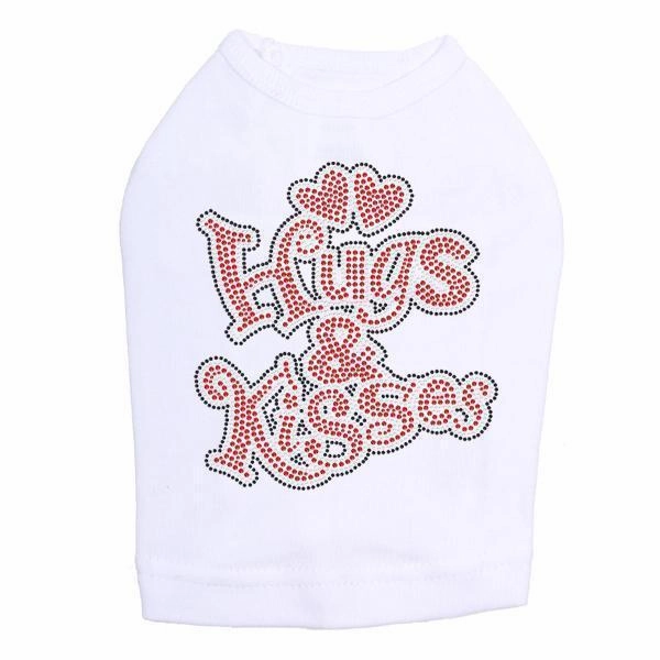 Hugs And Kisses Rhinestone Dog Tank