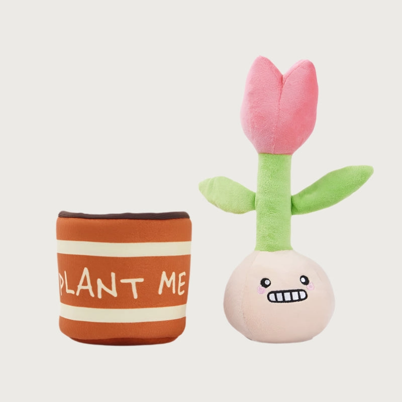 HUGSMART Puppy Garden - Tulip 2-in-1 Dog Toy