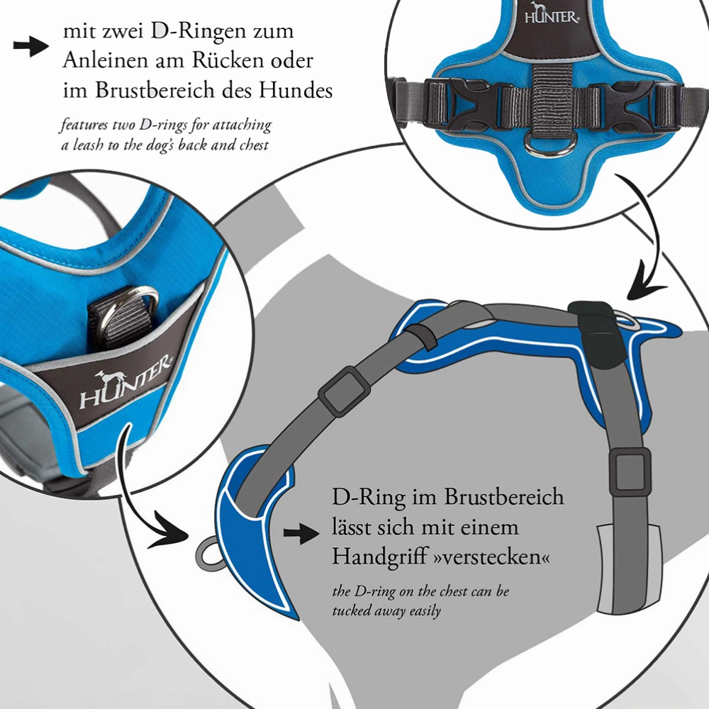 Hunter Divo Harness for Dogs (Violet)