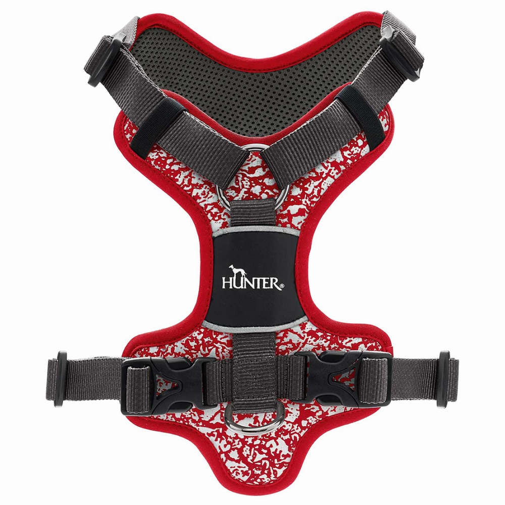 Hunter Divo Reflect Harness for Dogs (Red)