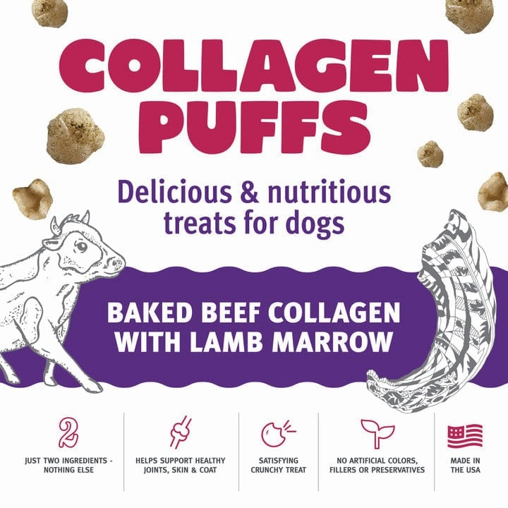 Icelandic  Beef Collagen Puffs with Marrow Treats for Small Dogs (SPECIAL ORDER ITEM)