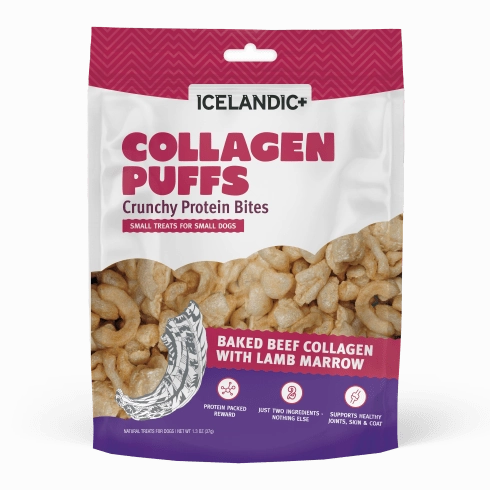 Icelandic  Beef Collagen Puffs with Marrow Treats for Small Dogs (SPECIAL ORDER ITEM)