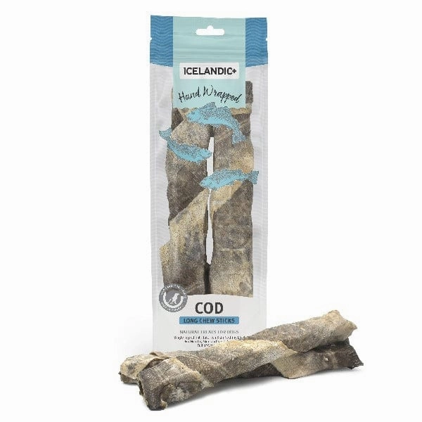 Icelandic  Hand Wrapped Cod Skin Sticks for Dogs (SPECIAL ORDER ITEM)