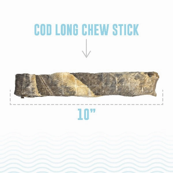 Icelandic  Hand Wrapped Cod Skin Sticks for Dogs (SPECIAL ORDER ITEM)