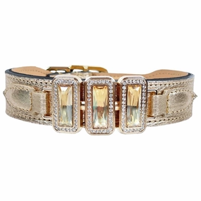 Imperial Collection Dog Collar Metallic Gold/Golden Shadow/Gold