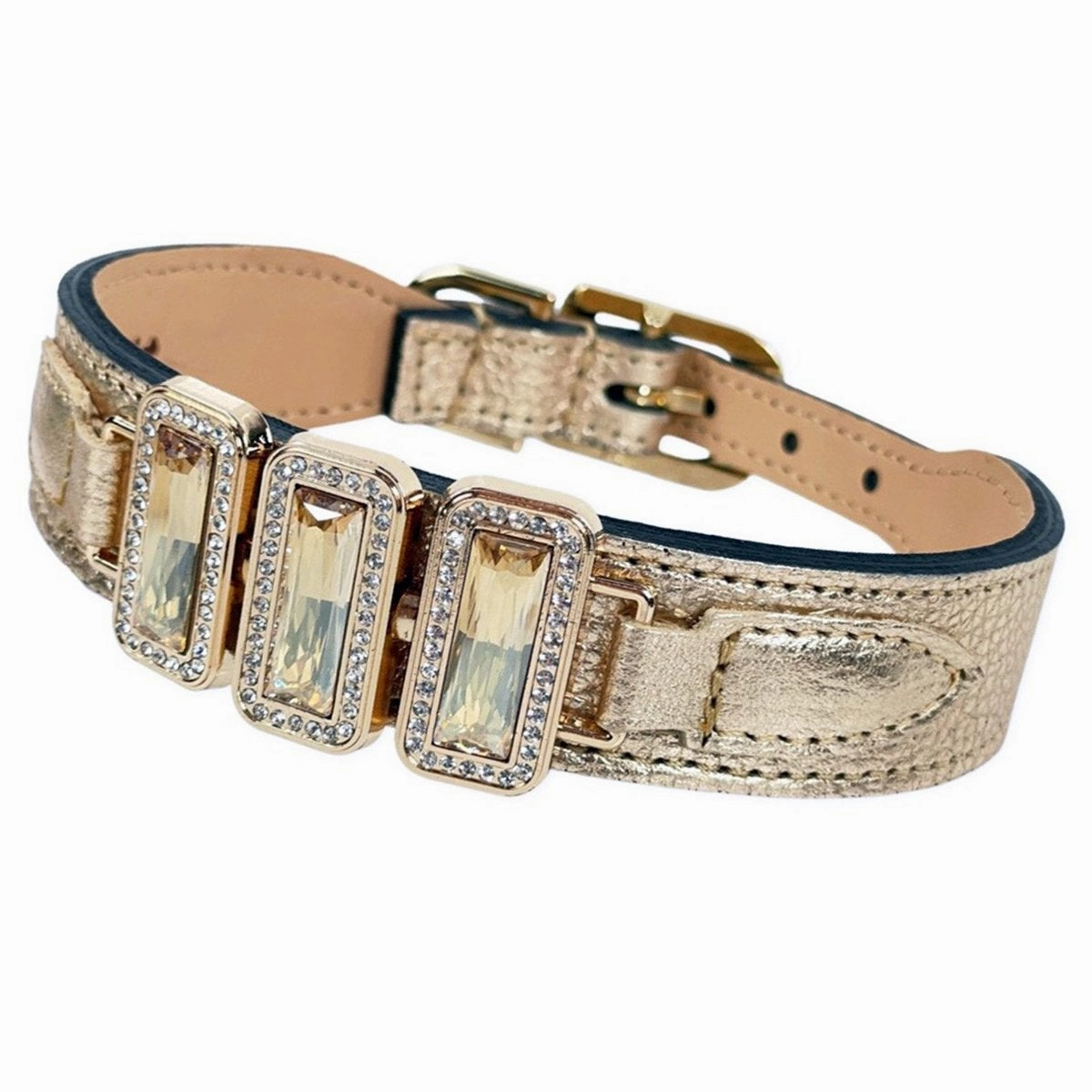 Imperial Collection Dog Collar Metallic Gold/Golden Shadow/Gold