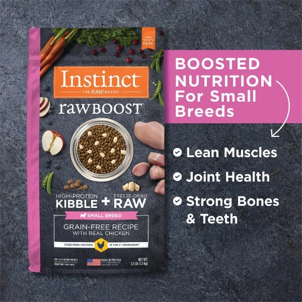 Instinct Raw Boost Real Chicken Recipe Small Breed Dry Dog Food, 3.5lb