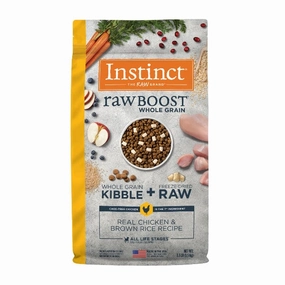 Instinct Raw Boost Whole Grain Real Chicken & Brown Rice Recipe Dry Dog Food, 3.5lb