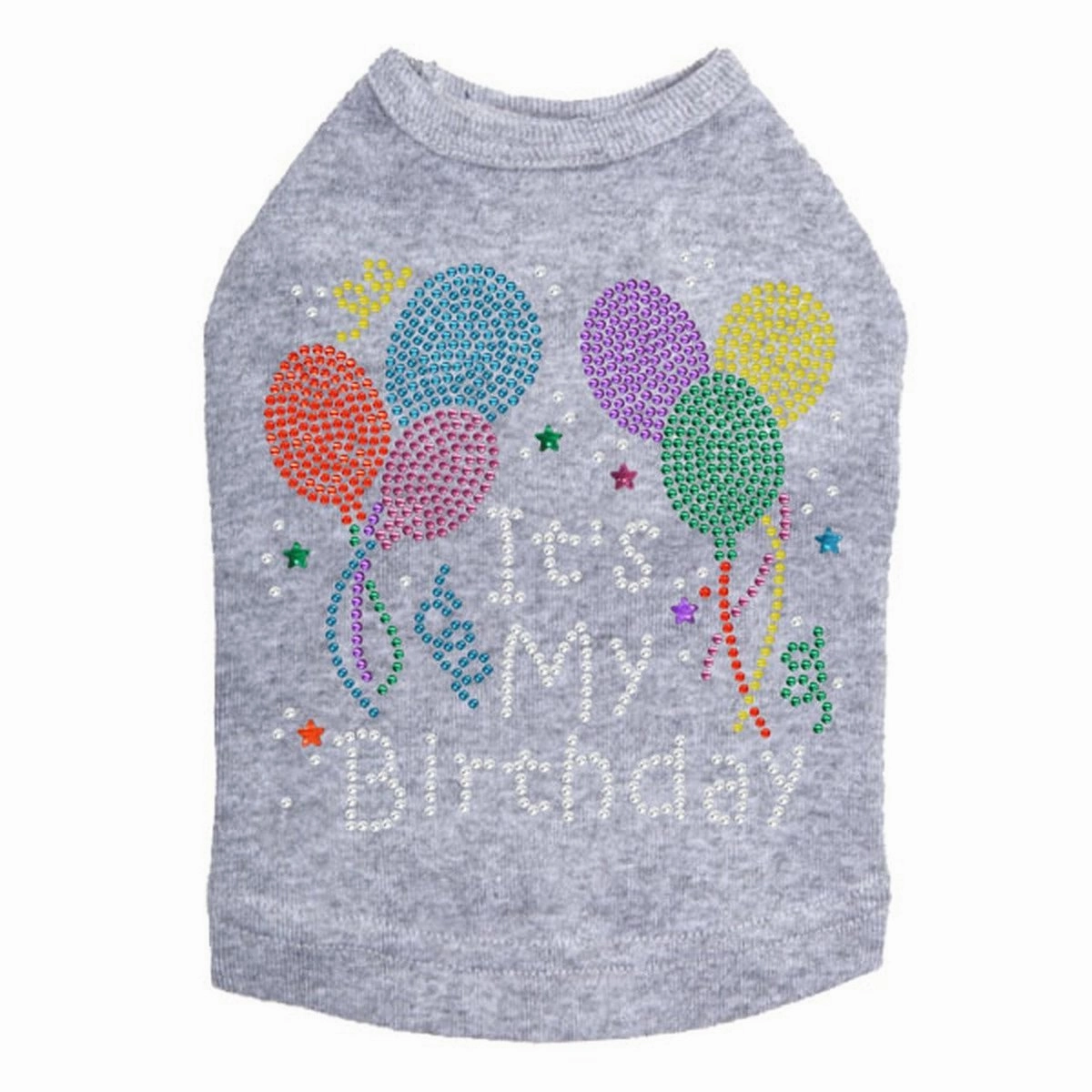 It's My Birthday Rhinestone Dog Tank
