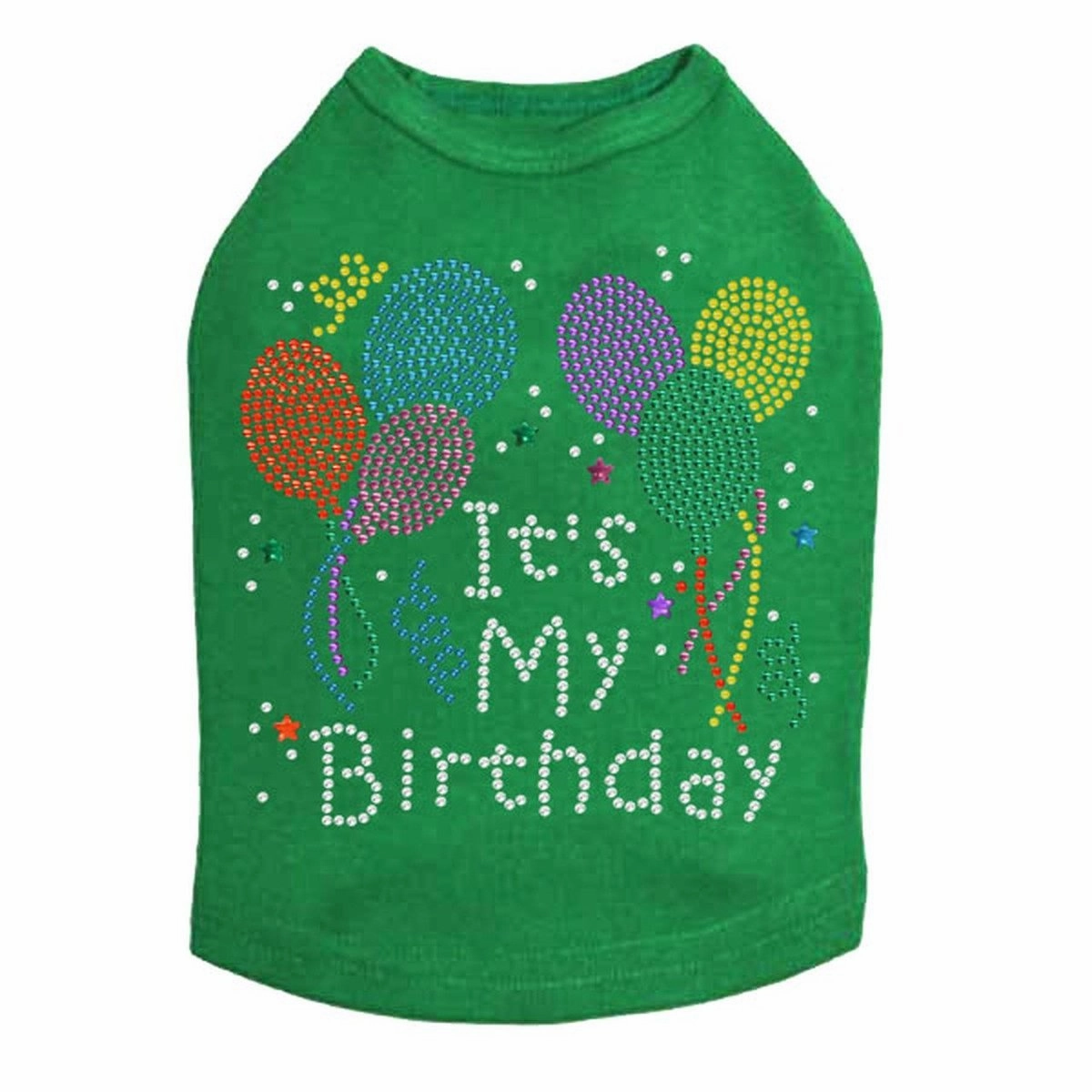It's My Birthday Rhinestone Dog Tank