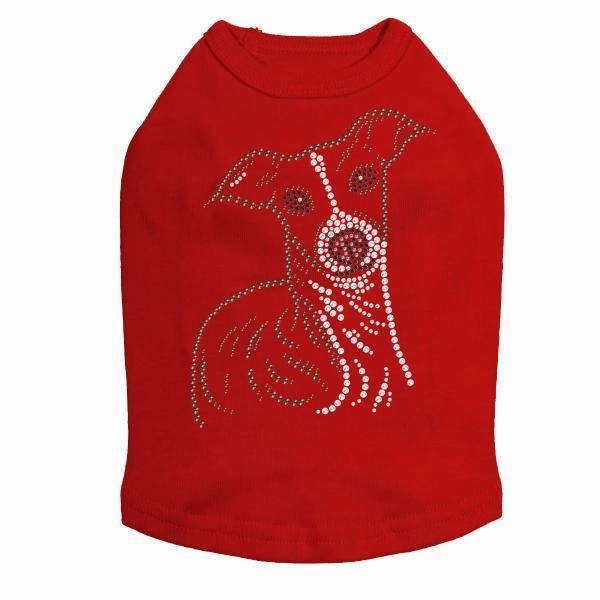 Italian Greyhound Rhinestone Dog Tank
