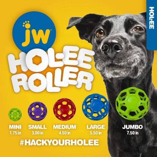 JW Pet Hol-ee Roller Rubber Dog Toy