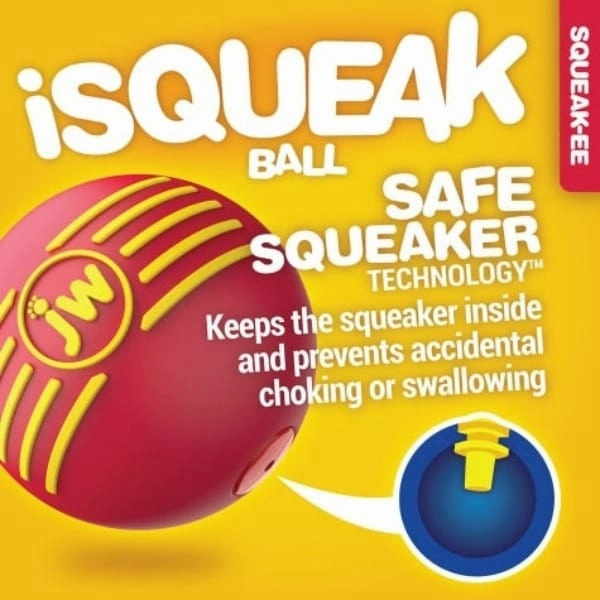 JW Pet iSqueak Rubber Ball for Dogs