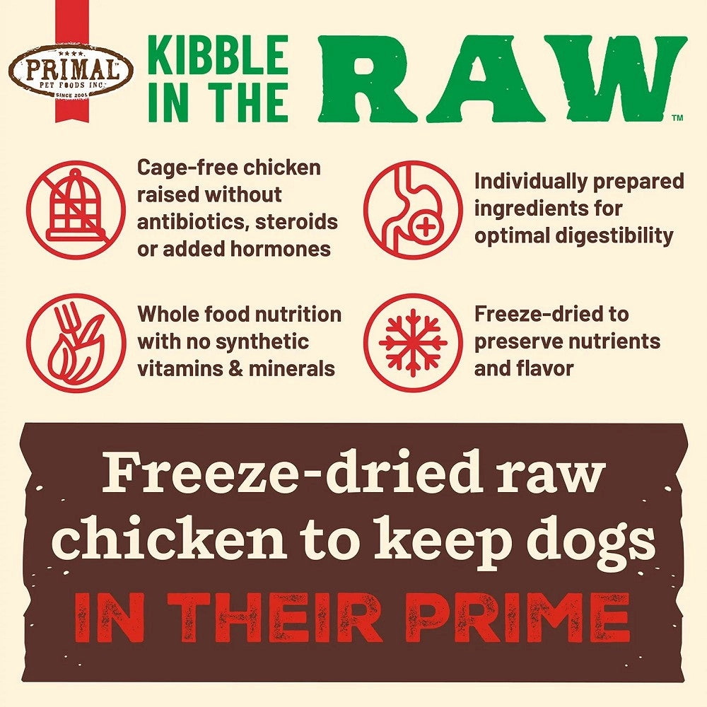 Kibble In The Raw - Freeze Dried Chicken for Small Breed Dog Food