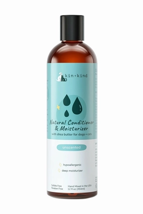 Kin   Kind Unscented Natural Conditioner and Moisturizer for Dogs and Cats