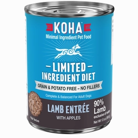 KOHA Grain & Potato Free Limited Ingredient Diet Lamb Entree with Apples Canned Dog Food