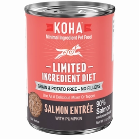 KOHA Grain & Potato Free Limited Ingredient Diet Salmon Entree with Pumpkin Canned Dog Food