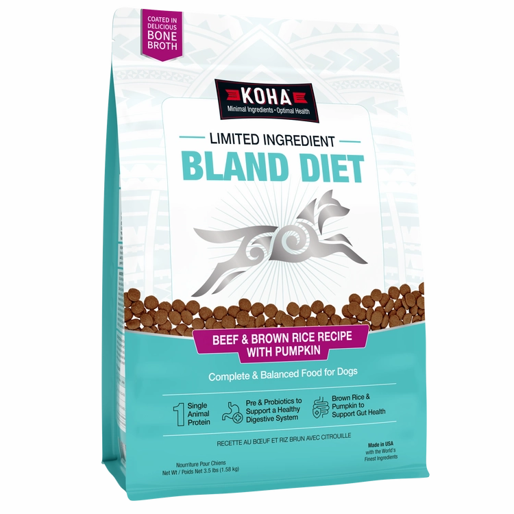 KOHA Limited Ingredient Bland Diet Beef & Brown Rice Recipe with Pumpkin Dry Dog Food