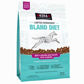 KOHA Limited Ingredient Bland Diet Beef & Brown Rice Recipe with Pumpkin Dry Dog Food