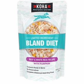 KOHA Limited Ingredient Bland Diet Beef & White Rice Recipe Wet Dog Food Pouch