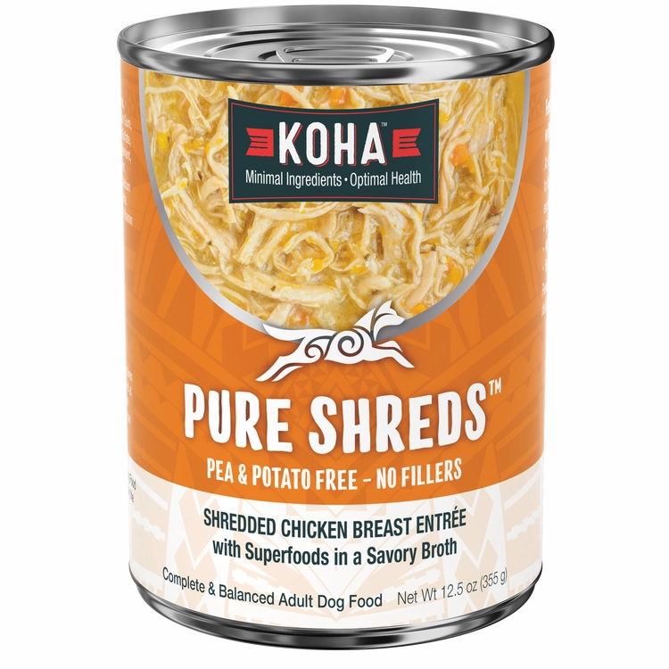 KOHA Pure Shreds Shredded Chicken Breast Entre Canned Dog Food