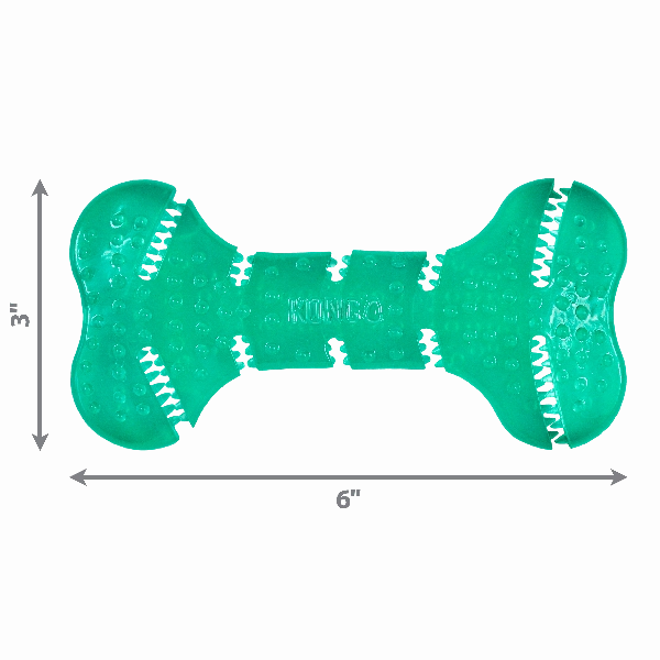 KONG Squeezz Dental Bone Dog Toy