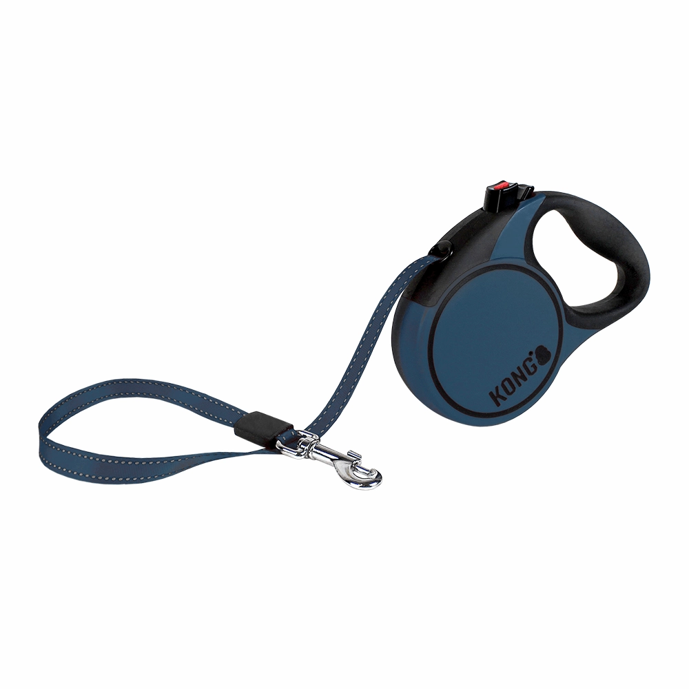 Kong Terrain Retractable Leash for Dogs and Cats (Blue)