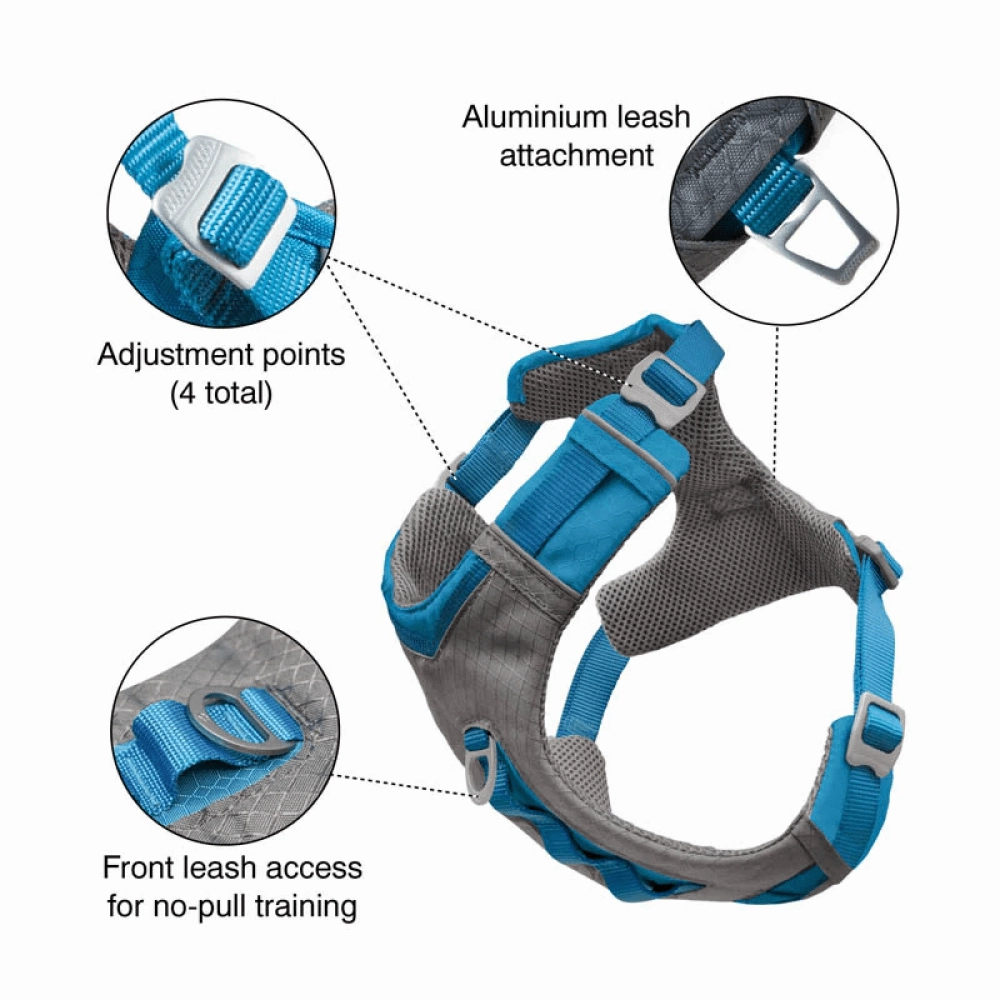 Kurgo Journey Air Harness for Dogs (Coastal Blue)