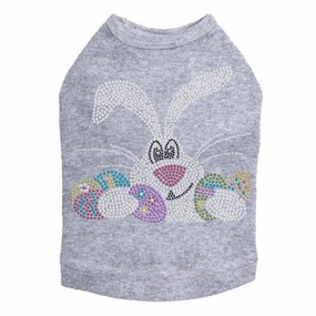 Large Bunny And Eggs Rhinestone Dog Tank