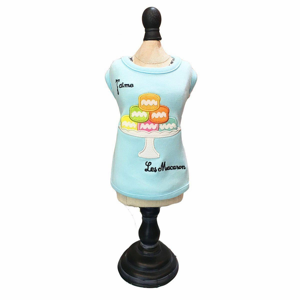 Le Macaron Baby Blue Dog Tank