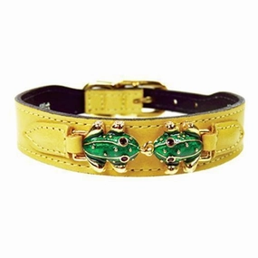 Leap Frog Collection Dog Collar Canary Yellow