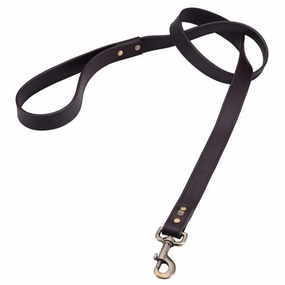 Leather Dog Leash Brown