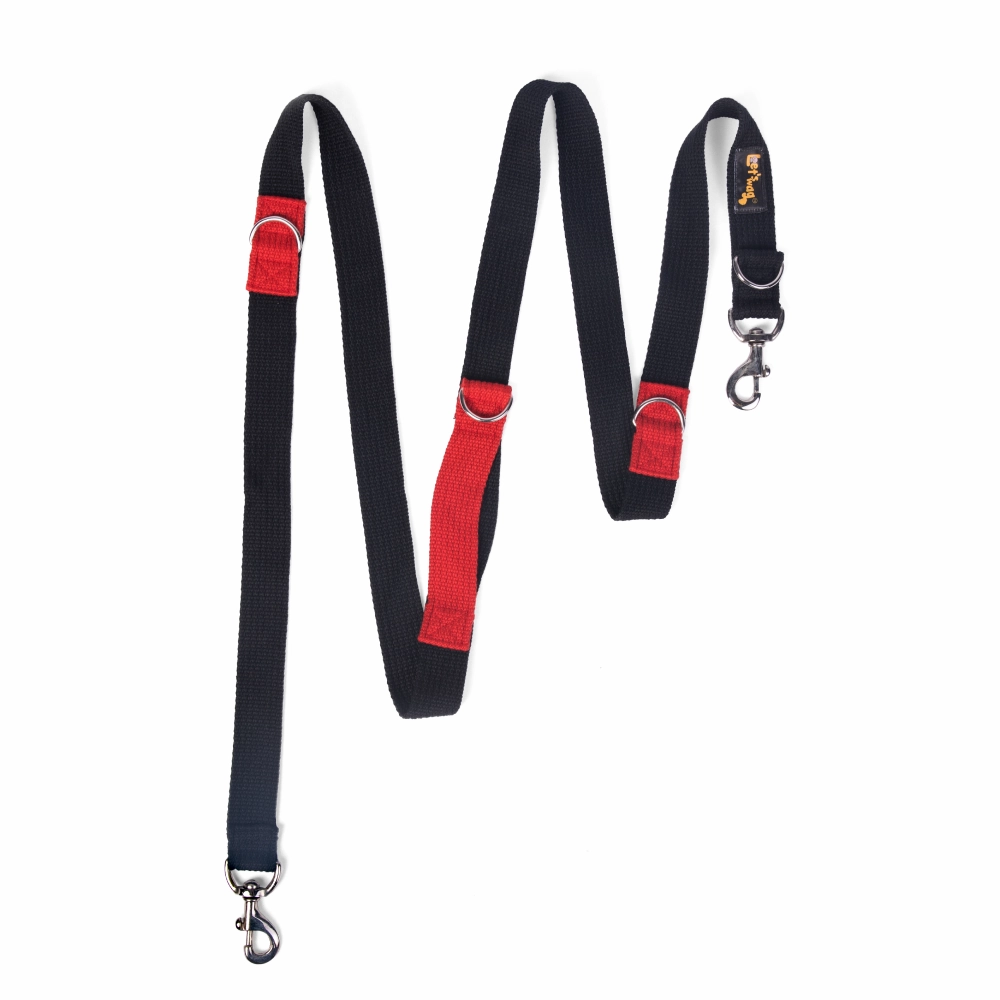 Let's Wag Multi Purpose Leash for Dogs (Black)