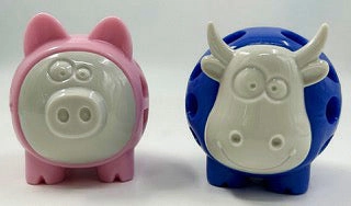Lightning Dog Random Rollers Pink Piggy Treat Dispensing Dog Toy