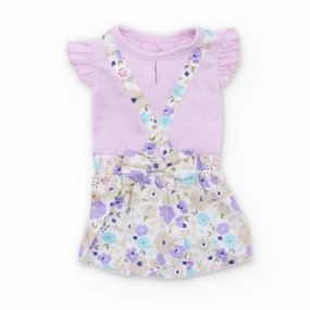 Lilac Cross Back Dog Dress