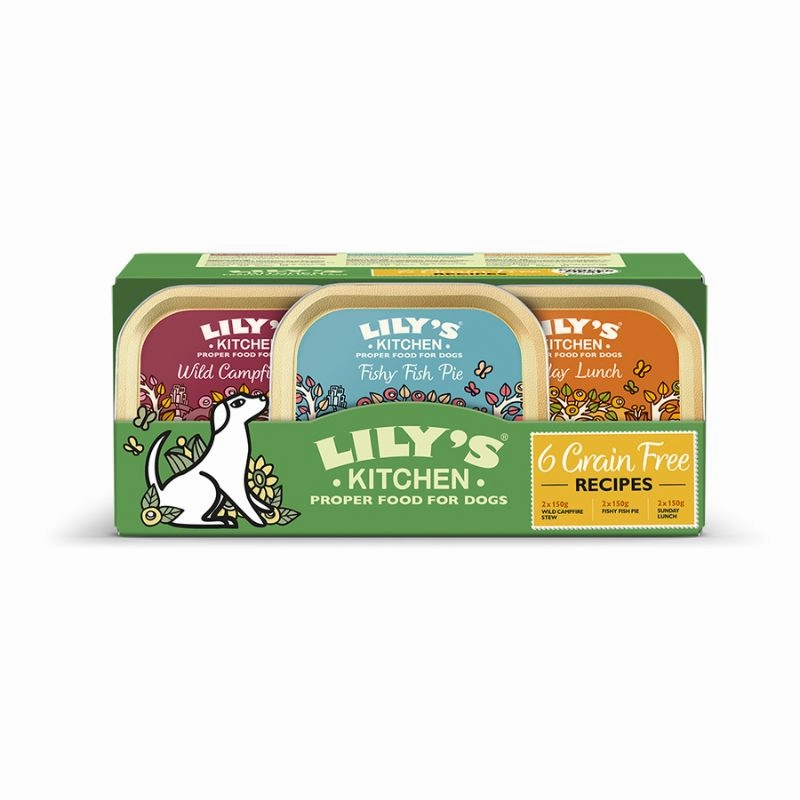 Lily's Kitchen - Wet Food For Dogs - Grain Free Recipes Multipack 150g x 6