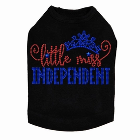 Little Miss Independent Rhinestone Dog Tank