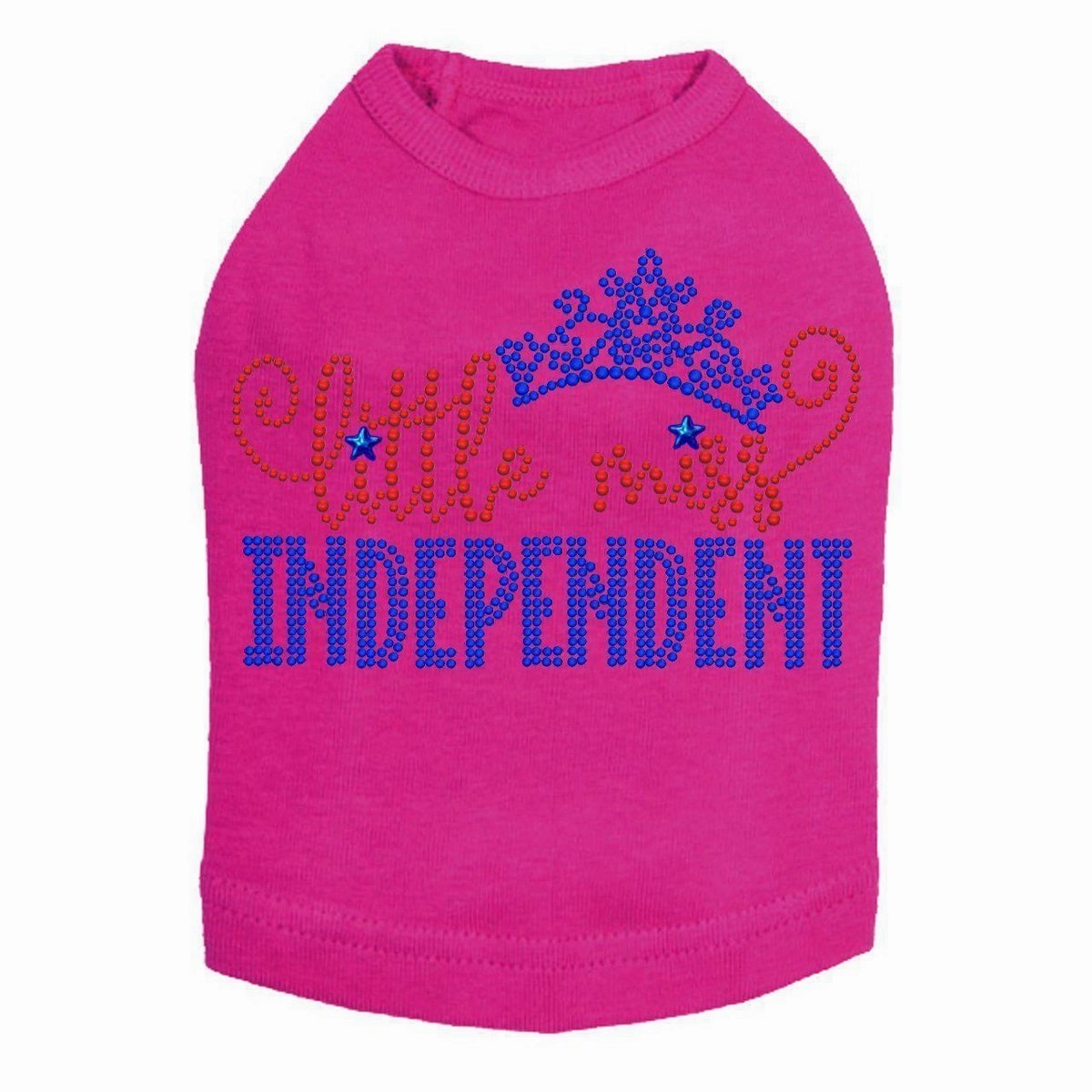 Little Miss Independent Rhinestone Dog Tank