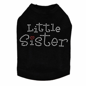 Little Sister Rhinestone Dog Tank