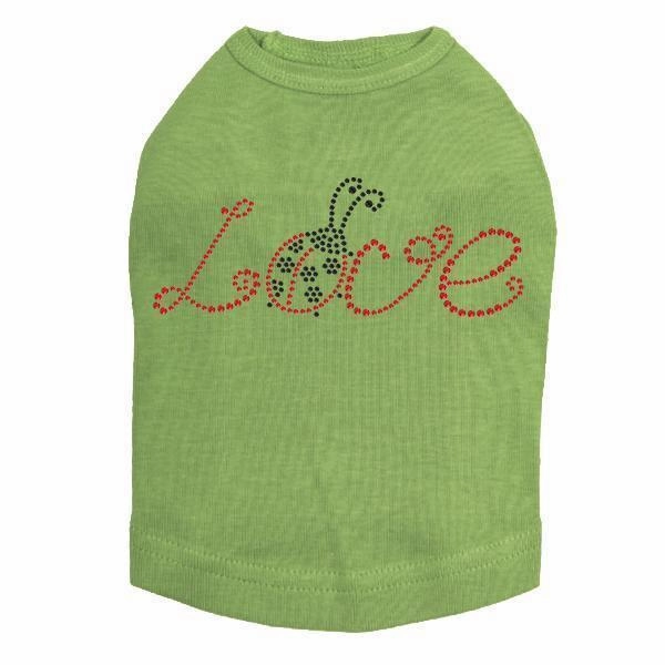Love Ladybug Rhinestone Dog Tank
